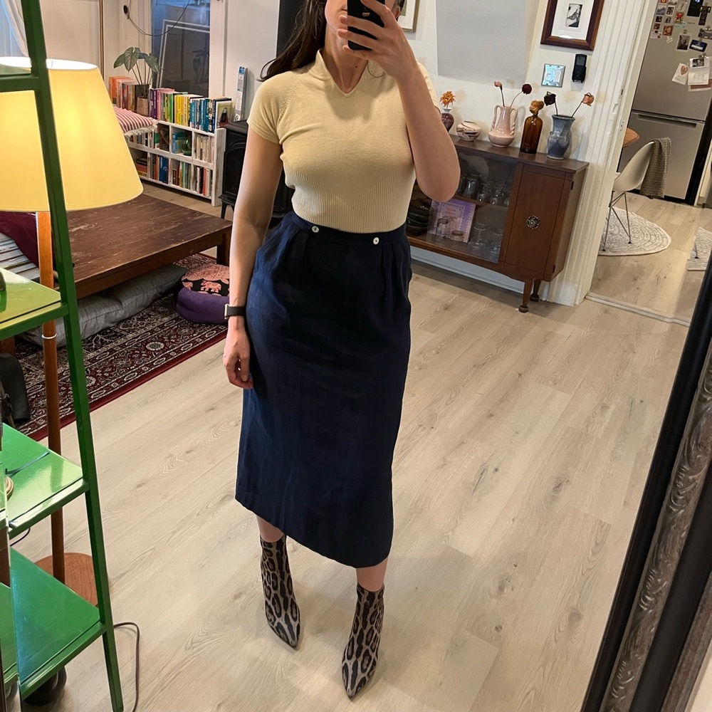 Elegant Navy Skirt